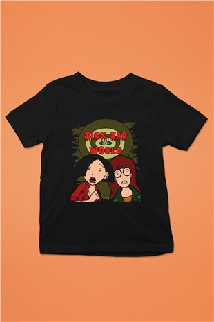 Daria Siyah Unisex Çocuk Tişört