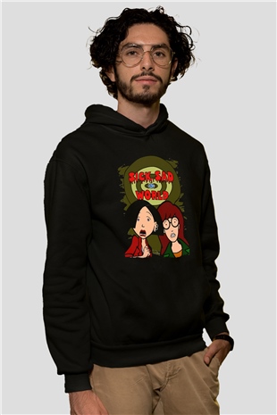 Daria Siyah Unisex Hoodie