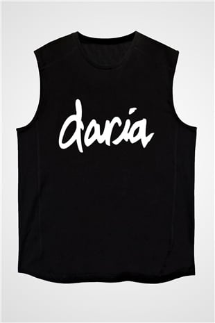 Daria Siyah Unisex Kolsuz Tişört