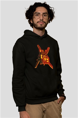 Dark Angel Siyah Unisex Kapüşonlu Sweatshirt