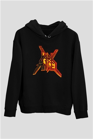 Dark Angel Siyah Unisex Kapüşonlu Sweatshirt