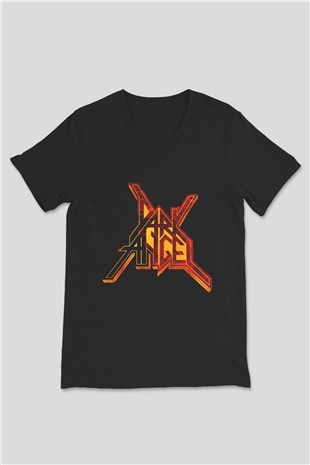 Dark Angel Siyah Unisex V Yaka Tişört