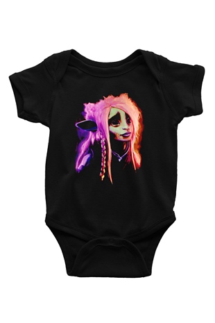 Dark Crystal Siyah Bebek Body - Zıbın