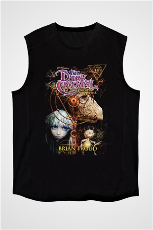 Dark Crystal Siyah Unisex Kolsuz Tişört