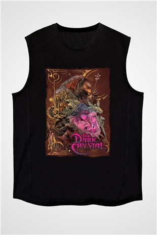 Dark Crystal Siyah Unisex  Kolsuz Tişört