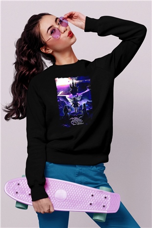 Dark Crystal Siyah Unisex  Sweatshirt