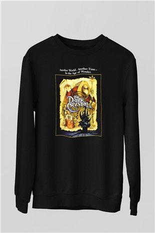 Dark Crystal Siyah Unisex Sweatshirt