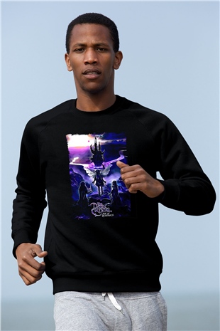 Dark Crystal Siyah Unisex  Sweatshirt