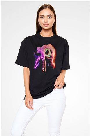 Dark Crystal Siyah Oversize Tişört