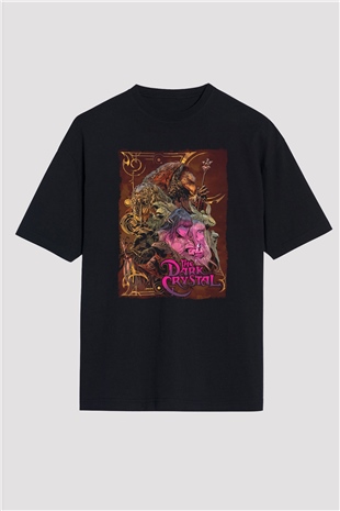 Dark Crystal Siyah Oversize Tişört