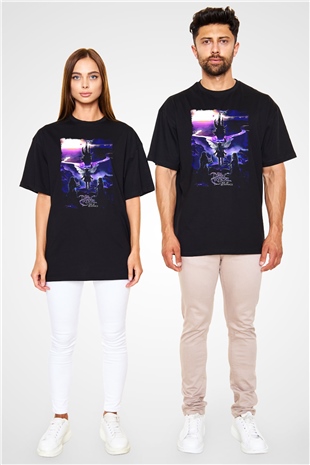 Dark Crystal Siyah Oversize Tişört