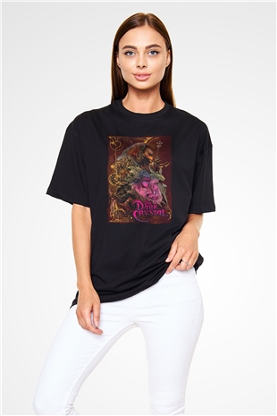Dark Crystal Siyah Oversize Tişört