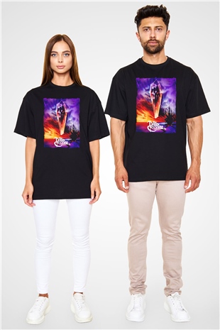 Dark Crystal Siyah Oversize Tişört
