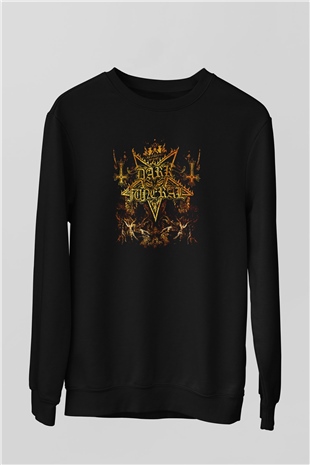 Dark Funeral Baskılı Unisex Siyah Sweatshirt