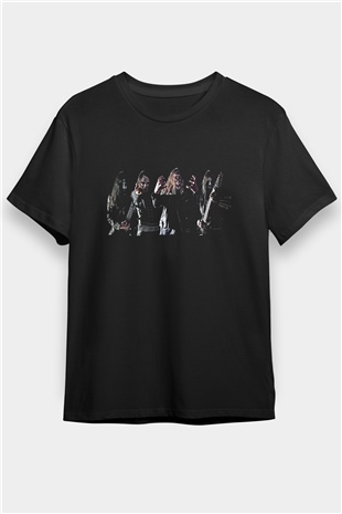 Dark Funeral Baskılı Unisex Siyah Tişört - Tshirt
