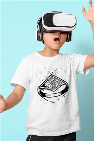 Dark Souls Baskılı Beyaz Unisex Beyaz Çocuk Tişört - Tshirt