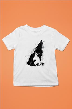 Dark Souls Baskılı Beyaz Unisex Beyaz Çocuk Tişört - Tshirt