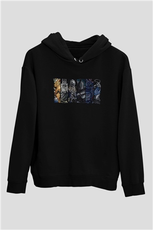 Dark Souls Baskılı Unisex Siyah Kapüşonlu Sweatshirt