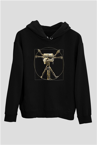 Dark Souls Baskılı Unisex Siyah Kapüşonlu Sweatshirt
