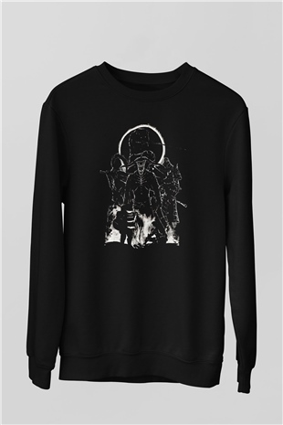 Dark Souls Baskılı Unisex Siyah Sweatshirt