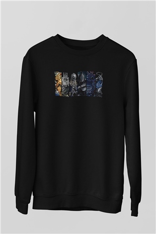 Dark Souls Baskılı Unisex Siyah Sweatshirt