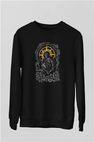 Dark Souls Baskılı Unisex Siyah Sweatshirt