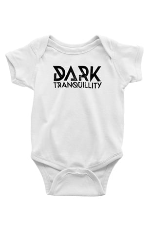Dark Tranquillity Baskılı Beyaz Unisex Bebek Body - Zıbın