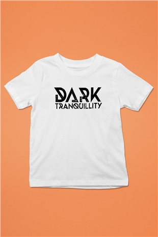 Dark Tranquillity Baskılı Beyaz Unisex Çocuk Tişört