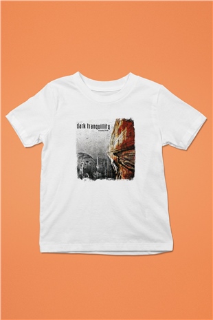 Dark Tranquillity Baskılı Unisex Beyaz Çocuk Tişört
