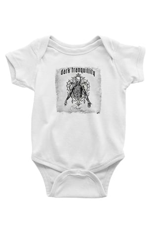 Dark Tranquillity Baskılı Unisex Beyaz Bebek Body - Zıbın