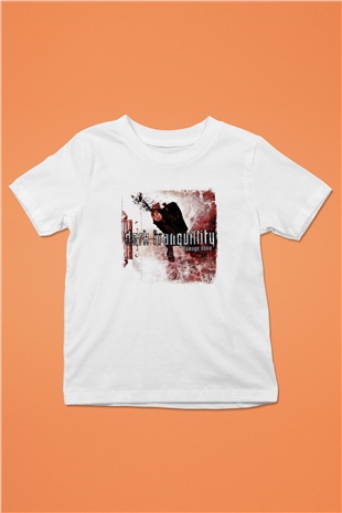 Dark Tranquillity Baskılı Unisex Beyaz Çocuk Tişört