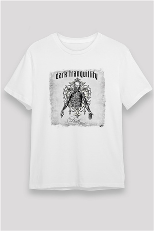 Dark Tranquillity Baskılı Unisex Beyaz Tişört