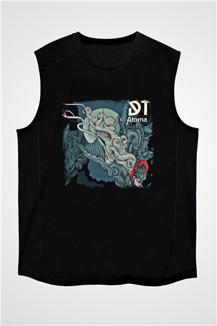 Dark Tranquillity Baskılı Unisex Siyah Kolsuz Tişört