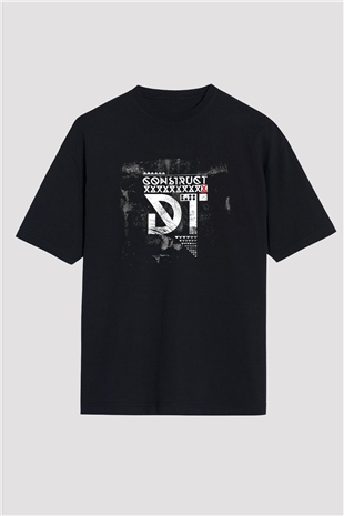 Dark Tranquillity Baskılı Unisex Siyah Oversize Tişört