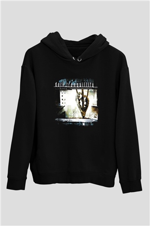 Dark Tranquillity Baskılı Unisex Siyah Hoodie