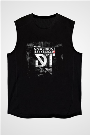 Dark Tranquillity Baskılı Unisex Siyah Kolsuz Tişört