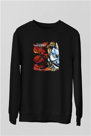 Dark Tranquillity Baskılı Unisex Siyah Sweatshirt