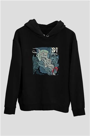 Dark Tranquillity Baskılı Unisex Siyah Hoodie
