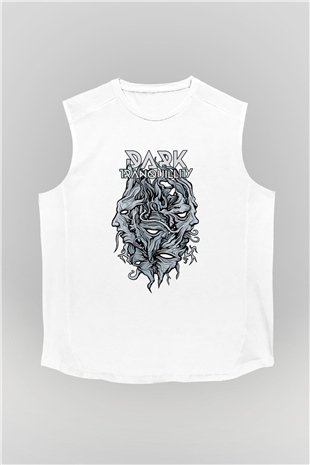 Dark Tranquillity Beyaz Unisex Kolsuz Tişört
