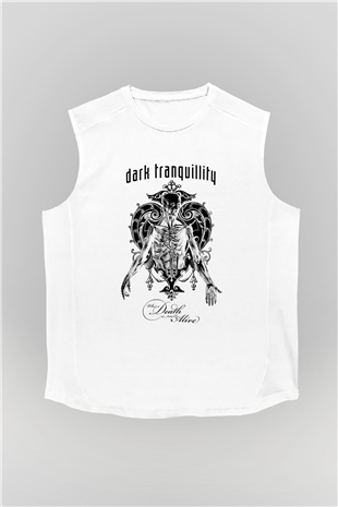 Dark Tranquillity Beyaz Unisex Kolsuz Tişört