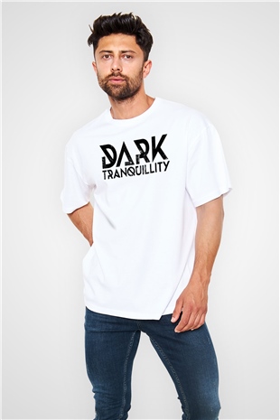 Dark Tranquillity Beyaz Unisex Oversize Tişört T-Shirt