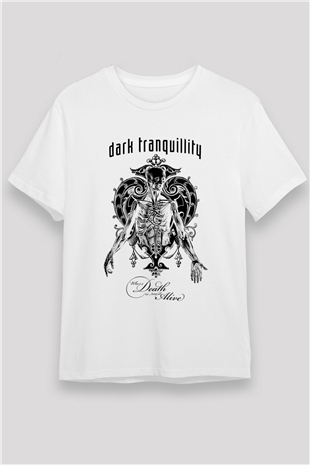 Dark Tranquillity Beyaz Unisex Tişört T-Shirt - TişörtFabrikası