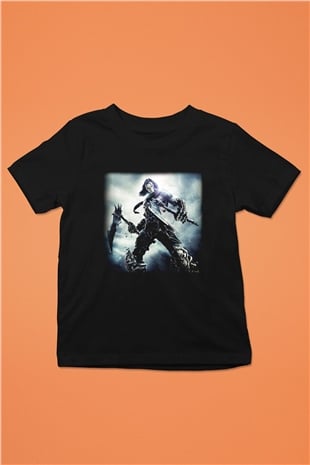Darksiders Baskılı Siyah Unisex Çocuk Tişört
