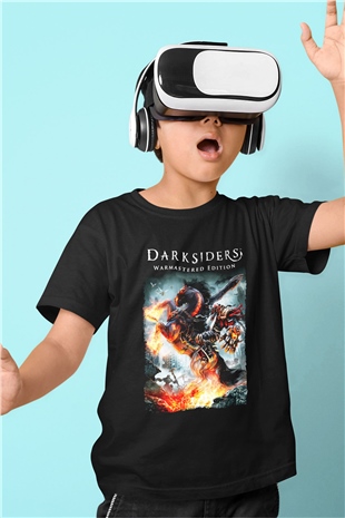 Darksiders Siyah Unisex Çocuk Tişört
