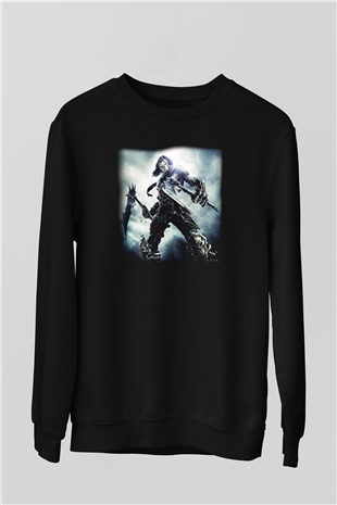 Darksiders Siyah Unisex Sweatshirt