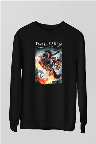 Darksiders Siyah Unisex Sweatshirt