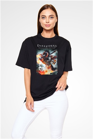 Darksiders Siyah Oversize Tişört Oversize T-shirt