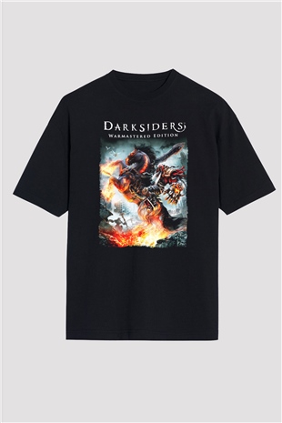 Darksiders Siyah Oversize Tişört Oversize T-shirt