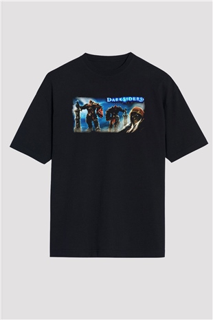 Darksiders Siyah Oversize Tişört Oversize T-shirt