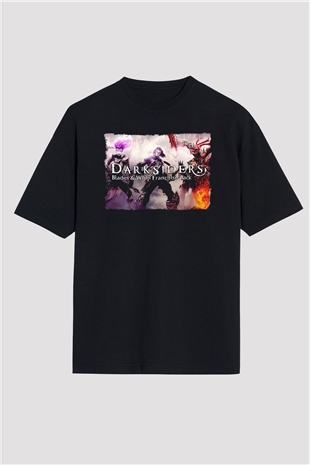 Darksiders Siyah Oversize Tişört Oversize T-shirt